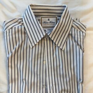 Brooks Brothers x Thomas Mason Milano Fit dress shirt 14H-34 Button-Down Collar